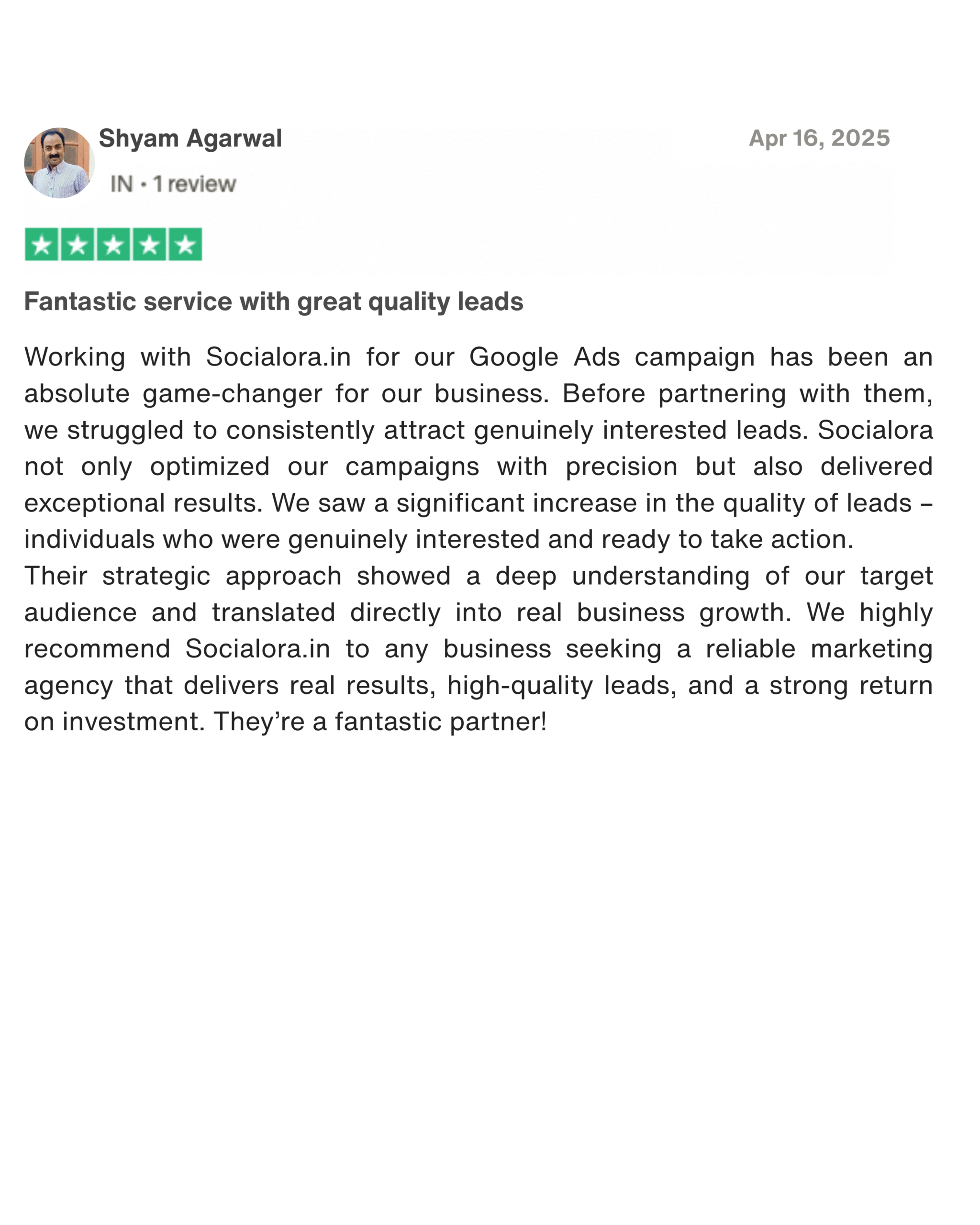 Client Testimonial 2