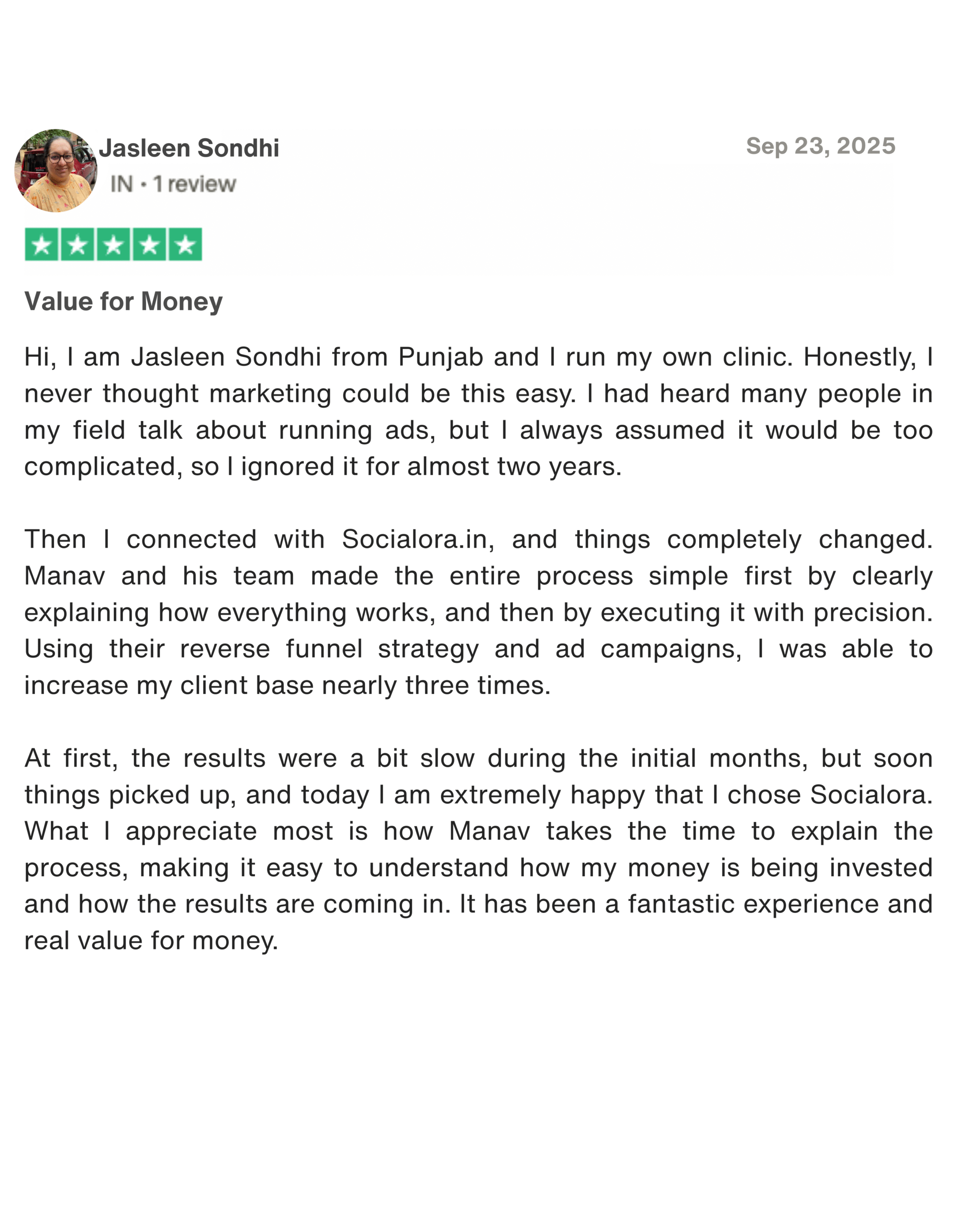 Client Testimonial 4